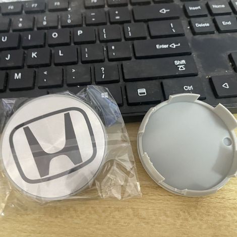 58-mm-Radnabenkappen, kompatibel mit Honda Accord, Odyssey, CR-V, Civic, UR-V, Crosstour, Avantancier, Fit, City, Freed – Felgen-Nabenkappe, ABS-Radkappe, Felgenzubehör, 4-teiliges Set – Silbernes und