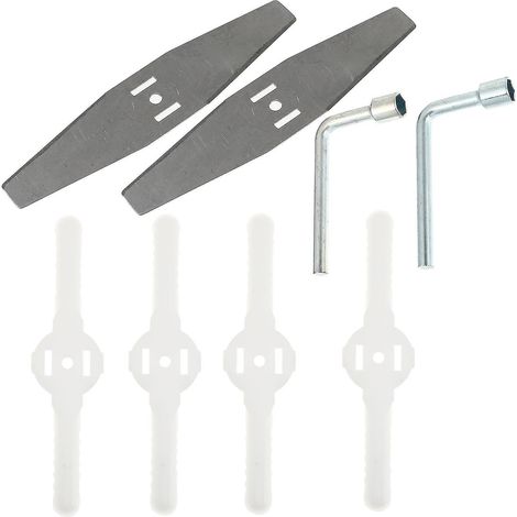 Lot de 12 lames de rechange pour tondeuse électrique, accessoires de coupe et de débroussailleuse. (1/5)