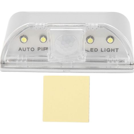 Lampe LED pour trou de serrure de porte avec détecteur de mouvement PIR sur batterie - Lumière nocturne pour toilettes, placards, cuisine, halls et escaliers (1/5)
