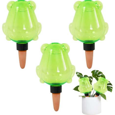 Lot de 3 globes d’arrosage autonome, ampoules arroseurs pour plantes, inserts de pot arroseur, pointes d’arrosage intérieures, dispositifs d’arrosage à irrigation goutte à goutte automatique adaptés a (1/5)
