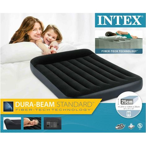 Aufblasbare elektrische Matratze Kissen Rest Classic 2 Plätze Intex (1/5)