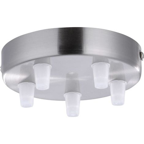 JustLight Lampenbaldachin 5-flammig stahl 12 x 2,5 cm Deckenleuchte