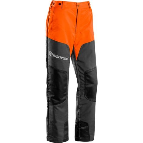 Husqvarna – Pantalon forestier 42 – Protection anti coupure classe 1 – Zips de ventilation – Renforts bas de pantalon