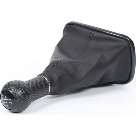 Suitable for Volkswagen Bora and Golf 4 cars, manual gear shift knob, black, 23 mm diameter, 6 speeds, one piece per pack.