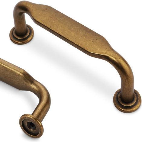 Poignée tiroir et placard en alliage de zinc – Bronze antique, design élégant (1/5)