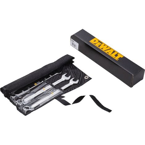 DeWalt Jeu de 18 clés mixtes coudées à 15° ISO 3318 DIN 3113 7-24 mm