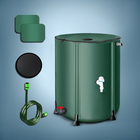 Récupérateur Eau de Pluie Pliable Réservoir d'eau Cuve Eau de Pluie aux Intempéries pour Arrosage Jardin Potager Plantes Arrosage Gazon - 100 litres