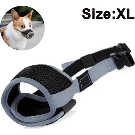 Muselière pour chien en nylon souple, anti-morsure et anti-aboiements, sécurisée, en maille respirante, pour chiens de petite, moyenne et grande taille.