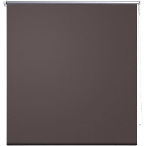 Store enrouleur occultant, Store jour nuit, Rideau occultant Isolant et Thermique 120 x 230 cm marron MAE9871 (1/4)