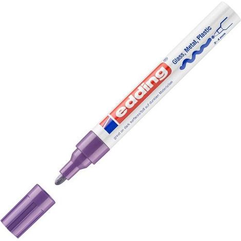 EDDING Marcador permanente 750 tinta opaca punta conica trazo 2-4mm violeta