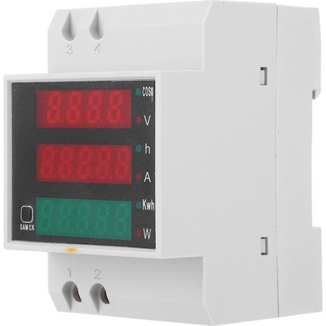 Compteur électrique multifonctionnel D52-2047, affichage numérique, courant, tension, facteur de puissance, AC 200450 V-AquaForge (1/5)