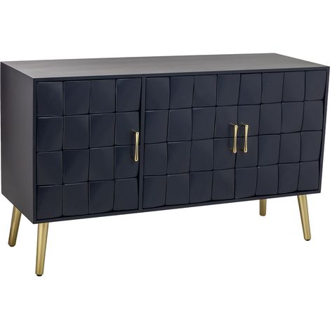 Aparador de madera negro 120x41.5x71h cm (1/5)