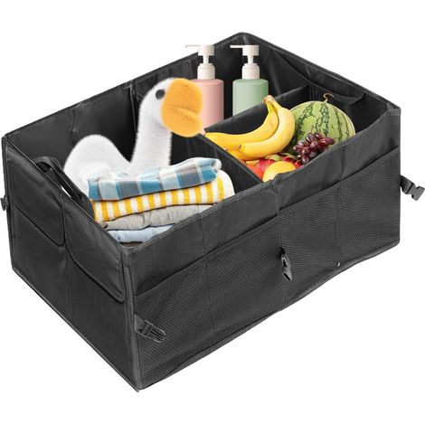 Organiseur de voiture Boîte de rangement pliable pour coffre de voiture – Boîte de rangement pliable pour voiture, grand organiseur de coffre avec plusieurs compartiments pour outils de voiture, (1/5)