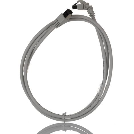 Câble Ethernet catégorie 6 S/FTP Weidmuller, Gris, 1.5m LSZH Avec connecteur coudé ( Prix pour 1 )