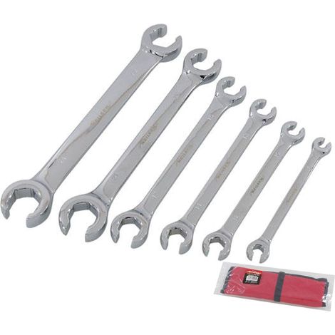 Neilsen Flare Nut Wrench Open-Ended Brake Pipe Spanner Set 6pc 6mm 24mm (1/2)