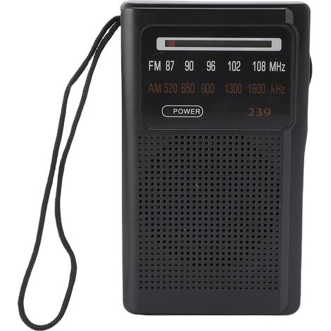 Radio portable AM FM son clair longue autonomie poche – Voyage extérieur activités style 2, audio (1/5)