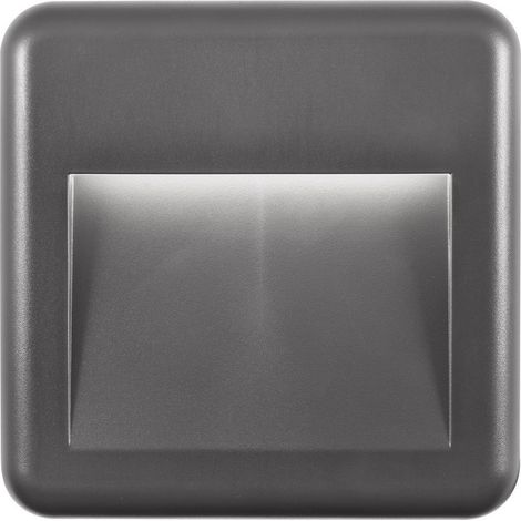 Merano Ferryland Applique Murale Extérieure Encastrée Gris Foncé ABS LED 4W 526Lm 3000K IP54 AC Driver Inclus