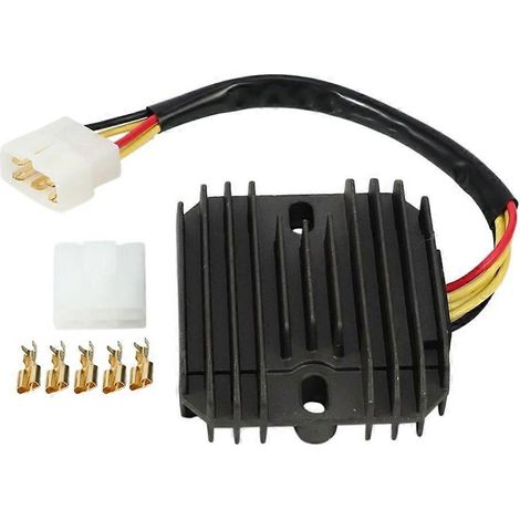 Régulateur de tension redresseur pièce de remplacement 32800-44D10 32800-33E21 pour système électrique moto, régulateur redresseur fiable haute performance. (1/4)