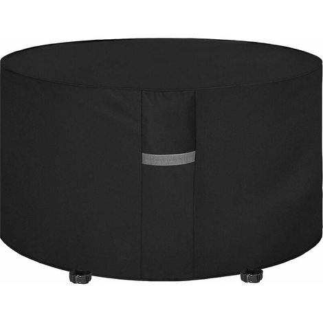 Housse de table ronde de jardin, protection en toile Oxford 210D, imperméable, anti-vent, anti-UV, résistant à la déchirure, solide et durable, 180x90cm