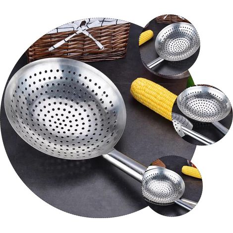 Fabriqué en bois et en acier inoxydable, pour la cuisson, la friture et la fondue. (1/4)