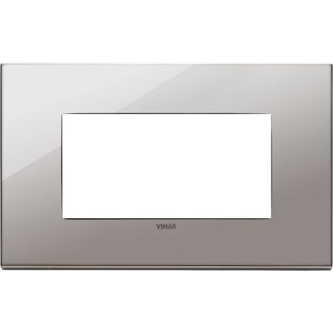 Placca 4M cromo nero Vimar  22654.83
