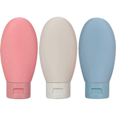 Set mit 3 wiederbefüllbaren, auslaufsicheren Shampooflaschen, 60 ml – 11 x 5 cm (1/3)
