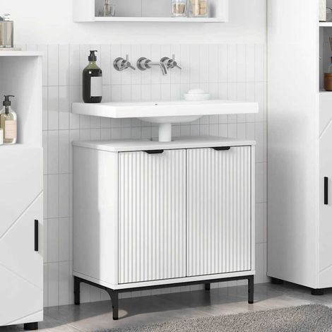 Bathroom Sink Cabinet White 60.5 x 33.5 x 61 cm Engineered wood vidaXL