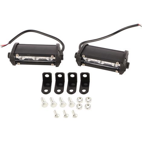 Feux de Travail de Voiture à LED 9W, Moto en Alliage en Alliage en Aluminium à Une Ligne à Projecteur Auxiliaire, avec Une Lumière Concentrée Plus Forte pour Une visibilité. (1/5)