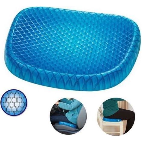 Egg Sitter Seat Cushion Coussin orthopédique de siège de gel nid d'abeille respirable Coussin de confort en mousse mémoire Coussin (1/5)