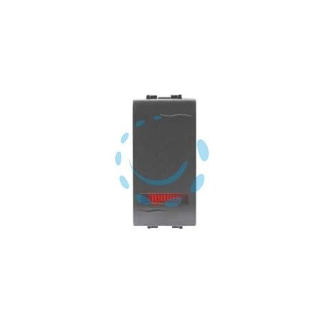 INTERRUTTORE DEVIATORE UNIPOLARE LUMINOSO "ONDA" - deviatore 16AX 250V (7708.6)