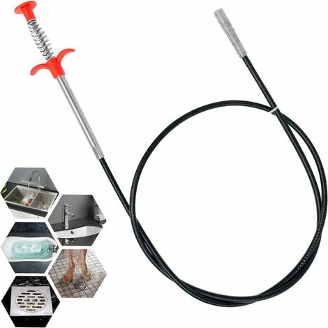 Filiyano-Pince flexible de 160 cm pour attraper les cheveux, les débris et même les objets importants dans les canalisations, les éviers et les (1/5)