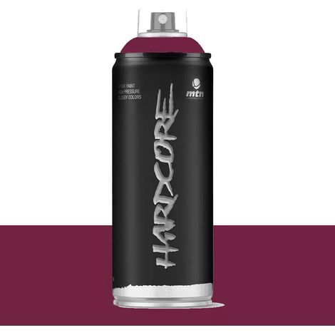 Bombe de peinture aérosol MTN Hardcore Rouge merlot (RV-213) 0,4 L (1/2)