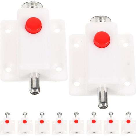 Loquet à Ressort en Plastique ABS Blanc 10 (1/5)