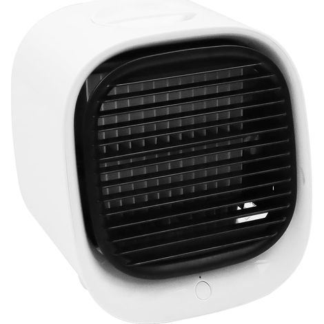 Climatisation, Refroidisseur d'air par évaporation, Ventilateur de climatiseur Portable, Mini Refroidisseur d'air par évaporation avec 3 Vitesses, humidificateur d'espace Personnel(Blanc) (1/5)