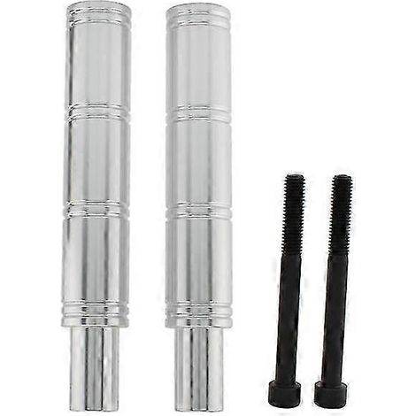 2x Support de phare de moto, fixation, porte-phare, rallonge de projecteur pour Rninet 17-22 (Argent) (1/5)