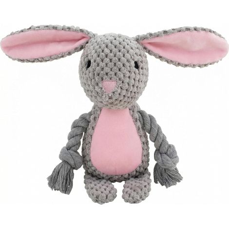 Lapin de Pâques en peluche pour chien, jouet à mâcher doux avec rembourrage, cadeau de Pâques pour chiens de petite, moyenne et grande taille et chiots (1/5)