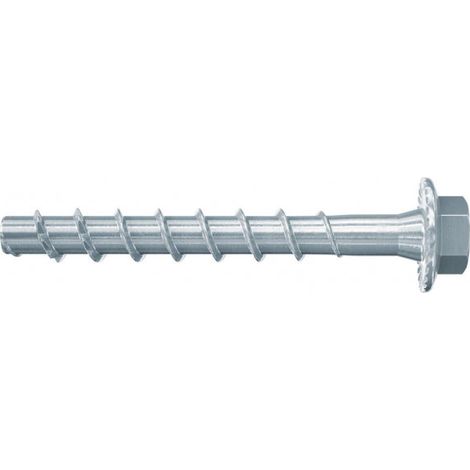 Fischer - Vite per calcestruzzo 6x60 mm in acciaio zincato per installazioni in zona sismica C1 con profondità di posa variabile