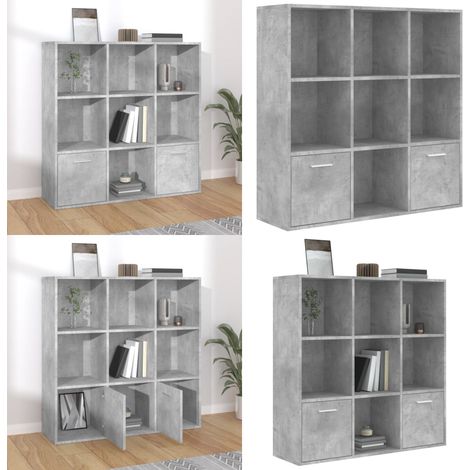 Bücherregal Betongrau 98x30x98 cm Holzwerkstoff - Bücherregal - Holzmöbel - Wohnraumgestaltung - Aufbewahrungslösung - Sideboard - Home & Living (1/5)