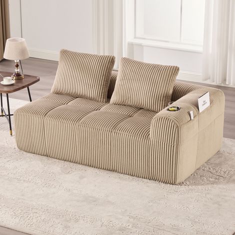Divano 2 posti con tasche e portabicchieri OKMYHOME (1/5)