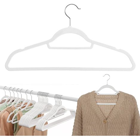Cintre en velours pour tringle, fin, antidérapant, 1 pièce. Cintre à vêtements (1/5)