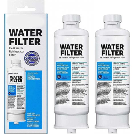 Sollbry Filtre à eau de rechange pour réfrigérateur, compatible avec Samsung DA97-17376B DA97, lot de 2 (1/5)