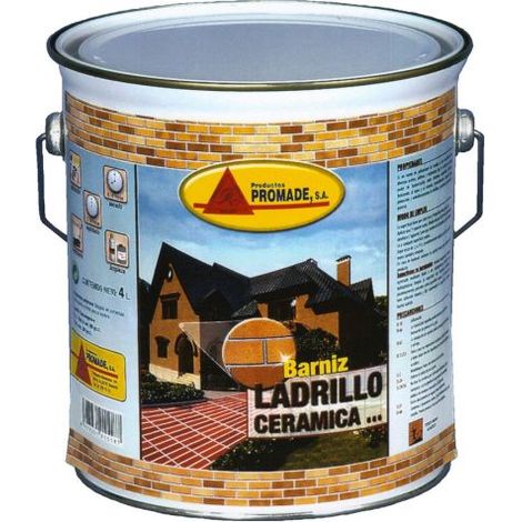 Barniz Ladrillo Ceramica Sintetico 4 Lt Afex106 Promade (1/2)