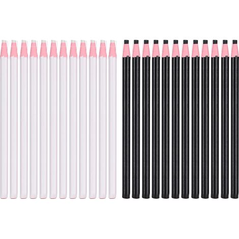 Lot de 24 crayons craie tailleur pour dessin lignes sur vêtements, verre, céramique et meubles (1/5)