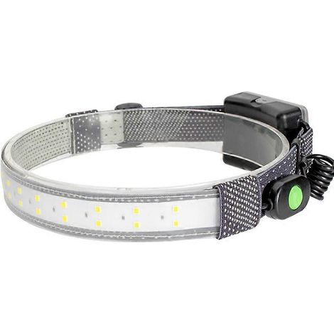 Lampe frontale, champ de vision large unique, 1800 lumens, 26 LED haute luminosité, bandeau élastique résistant, ultra-lumineuse, idéale pour le camping, la randonnée et le vélo. (1/5)