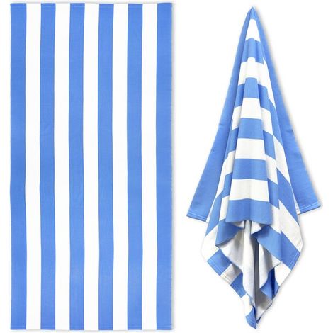 Telo mare extra large – Asciugamano mare in microfibra – Extra large – Leggero – Asciugatura rapida – Materiale in microfibra – 180 cm x 90 cm – Stile A (1/5)