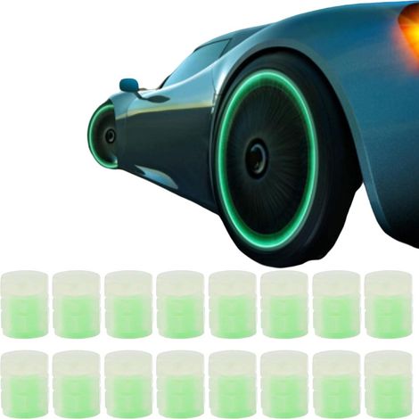 de 16 capuchons de valve lumineux universels pour pneus de (1/4)
