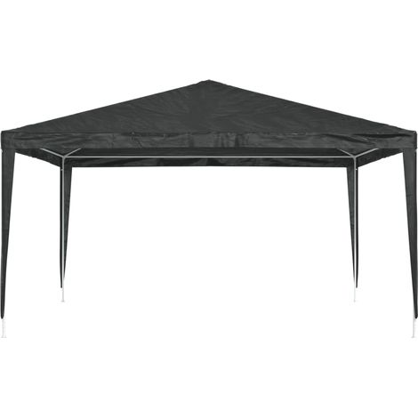 Tente de réception, Pavillon, Pergola, Tente de jardin, professionnelle 4x4 m Anthracite 90 g/m² OIB3521E (1/5)