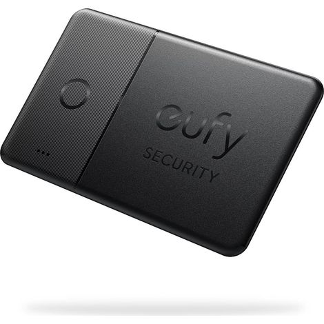 Carte SmartTrack eufy Security (Noir, lot de 1), compatible Apple Find My (iOS uniquement), recherche de téléphone, étanchéité, jusqu'à 3 ans d'autonomie, épaisseur 2,4 mm (Android non pris en charge) (1/2)