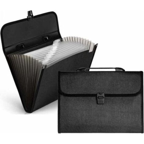 (2PCS)Trieur Document 12 Compartiments en Format A4,Accordéon Classeur avec Couvercle, Extensible Rangement Papier Administratif Trieur Pochette à Soufflet pour Bureau école ou Maison (1/5)