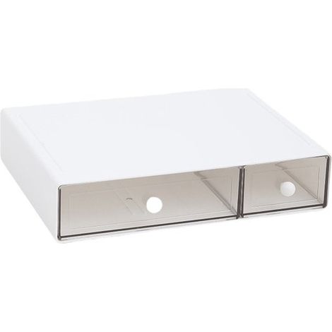 Caja para té con 3 cajones,Organizador de bolsitas de té de plástico,Caja de almacenamiento para bolsitas de té,23 x 17 x 5 cm (1/5)
